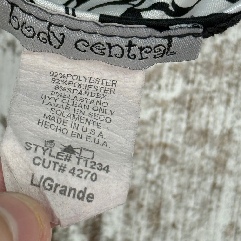 VTG Y2K Body Central Floral Halter Top Empire Waist Sz L Babydoll Made in USA - Picture 3 of 8